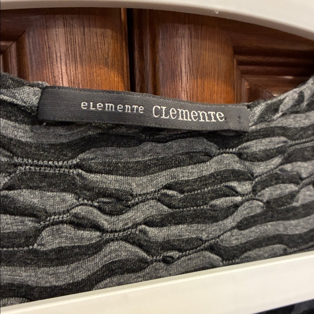 Elemente Clemente Abstract Textured Waves Long Dr… - image 3